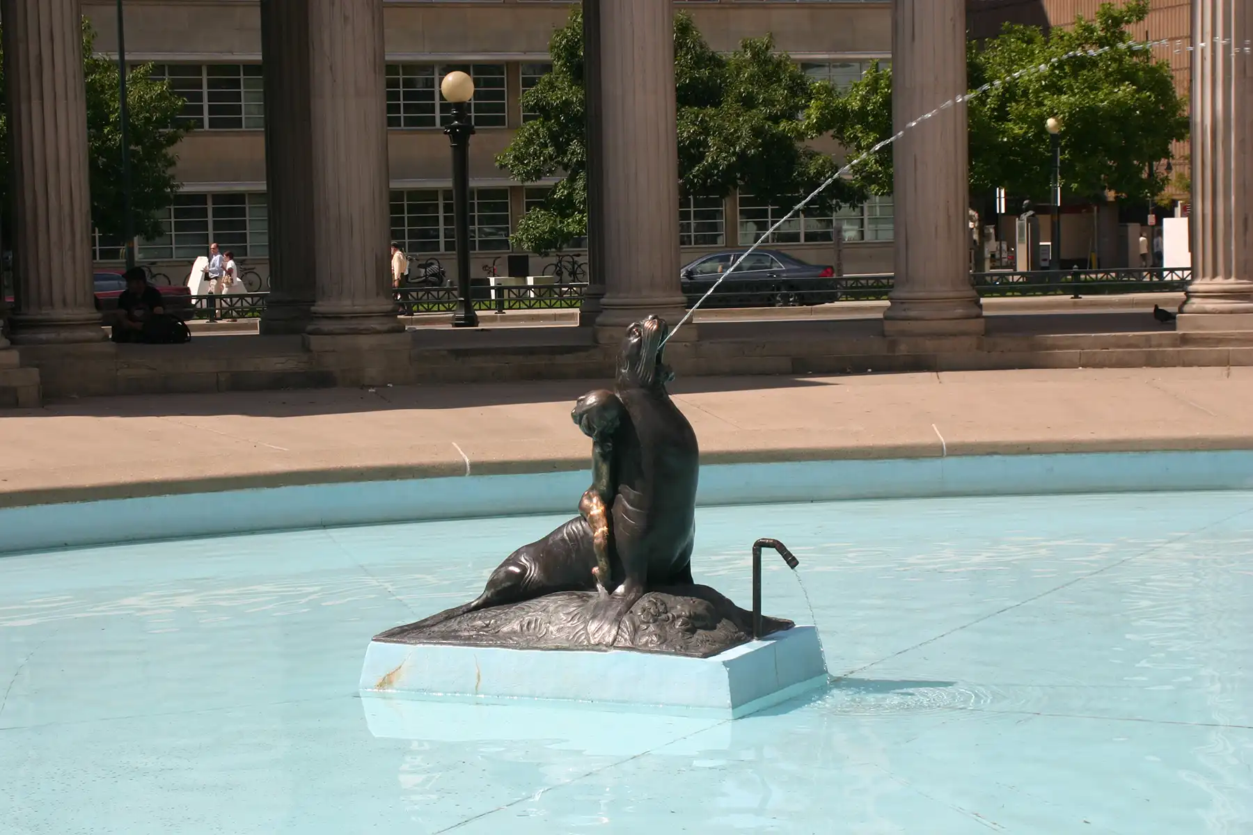 seal-pond-civic-center-park Seal Pond sculpture at Civic Center Park